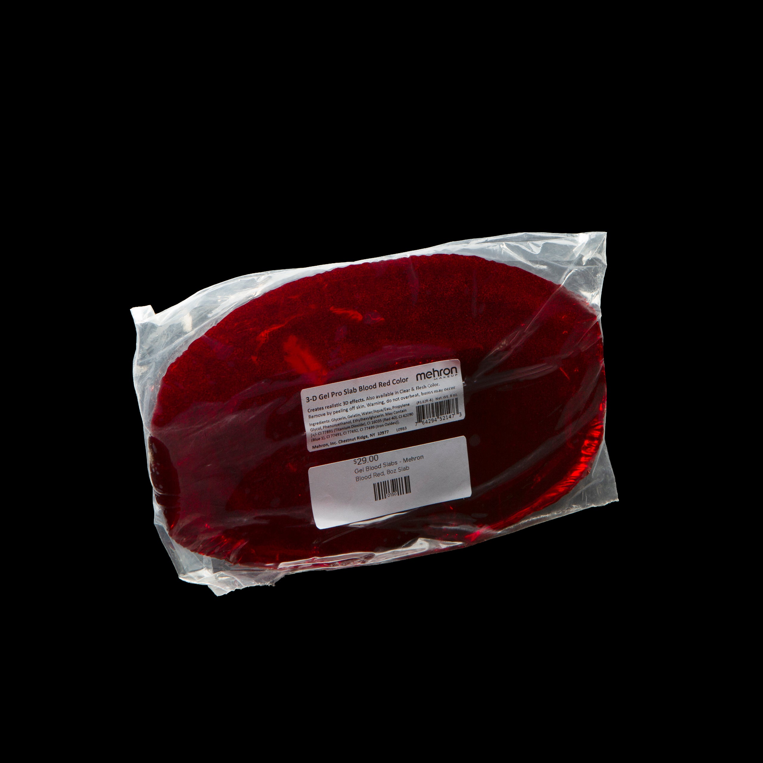 Gel Slab, Blood, 8 oz - Mehron